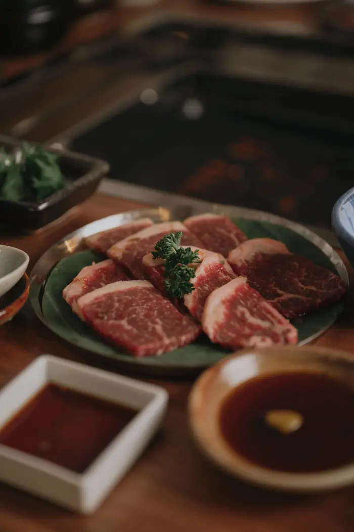 Certified Wagyu cut prepared over slow fire at Torobi
