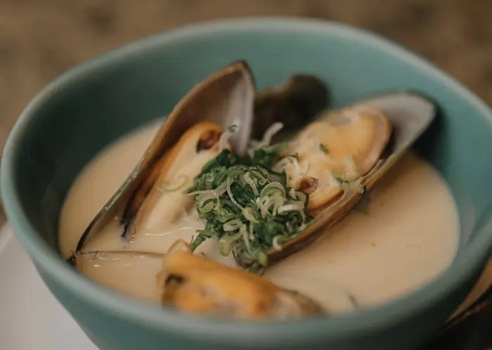 Oyster cream — Japanese starter at Torobi by Kazu Kumoto